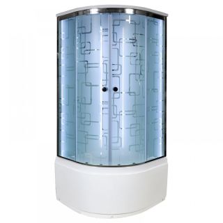 Душевая кабина Deto EM4580 LED с гм. 80х80х220 см